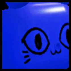 Icon for the Rainbow Huge Blue Balloon Cat pet in Pet Simulator X