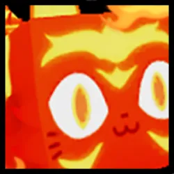 Icon for the Rainbow Huge Inferno Cat pet in Pet Simulator X