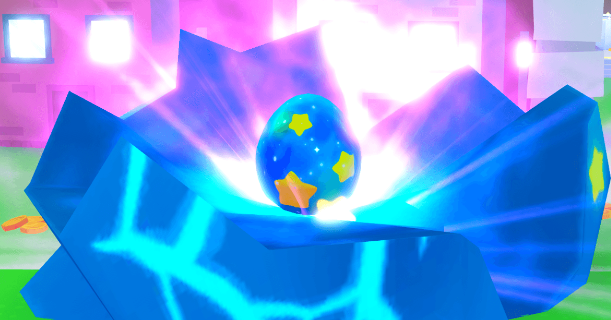 Comet Egg inside of a Comet Crash in Pet Simulator X
