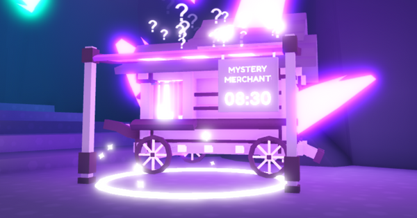 The Mystery Merchant's cart in Pet Simulator X