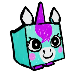Icon for the Doodle Unicorn pet in Pet Simulator X