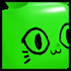 Icon for the Rainbow Huge Green Balloon Cat pet in Pet Simulator X