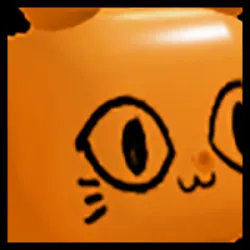 Icon for the Rainbow Huge Orange Balloon Cat pet in Pet Simulator X