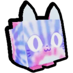 Icon for the Tiedye Cat pet in Pet Simulator X